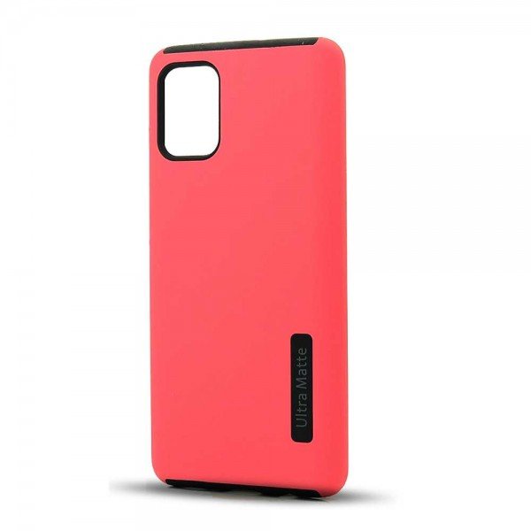 Wholesale Ultra Matte Armor Hybrid Case for Samsung Galaxy A71 (Hot Pink)